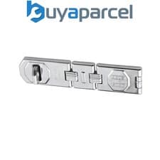 Image of ABUS Mechanical 32173 110/195 Hinged Hasp & Staple Carded 195mm ABU110195HSC