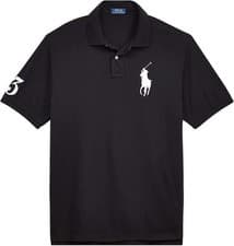 Image of POLO RALPH LAUREN Men's Big Pony Custom Slim Fit Mesh Polo Shirt (XXL, Black)