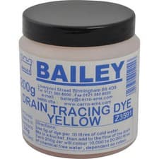 Image of Bailey Drain Tracing Dye Yellow 200g
