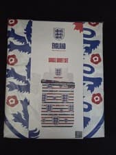 Image of ENGLAND Official Football Single Duvet Set Pillow Case Sealed NEW
