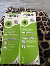 Image of 2x Hycosan Fresh Eye Drops 7.5ml New In Box Long Use By Date See Photos