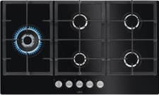 Image of AEG HKB95820NB 86cm Gas Hob In Black GRADE B