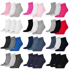 Image of PUMA Sports Ankle Trainer Socks Unisex Quarters (3 Pair Packs) Everyday Comfort