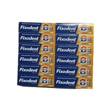 Image of 12 x Fixodent Plus Dual Power Best HOLD Full Partial Denture Adhesive Cream 40g
