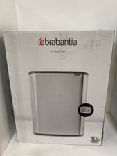 Image of Brabantia 60 Litre Large Kitchen Touch Bin Platinum Steel, Fingerprint Proof