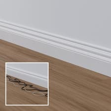 Image of D-Line Micro+ Cable Trunking 4M – Self-Adhesive, Half-Round, Paintable 20×10 Mm