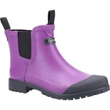Image of Cotswold Blenheim Rubber Purple Wellington Boots New
