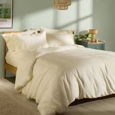 Image of Bedding Set Bamboo Lyocell 320 Thread Count Cream Panda Signature+ 4 Sizes