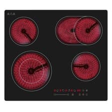 Image of electriQ 60cm 4 Zone Ceramic Hob with Extended Zone eiQC60TOUCHEX