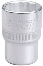 Image of Draper 21MM BI-HEX SOCKET 1/2DR 24666 1/2" Sq. Dr. Metric Bi-Hexagon Sockets