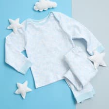 Image of Newborn Baby Girls Boys Long Pyjama Set 100% Cotton Elephant Printed 0-24 Months