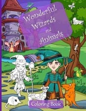 Image of World - Wonderful Wizards and Animals Coloring Book - New paperback or - X555z