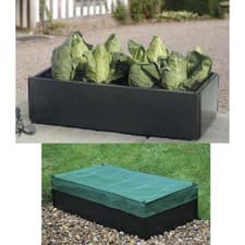 Image of Mini Raised Garden Grow Bed Planter Vegetable Seeds Plants / Winter Cover
