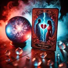 Image of psychic medium 1 Love and Relationship 3 card oracle card reading
