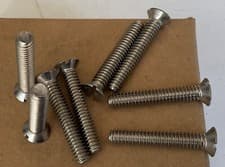 Image of 1/4 BSW x 1 “ STAINLESS STEEL COUNTERSUNK MACHINE SCREW .BARGAIN PACK OF 25