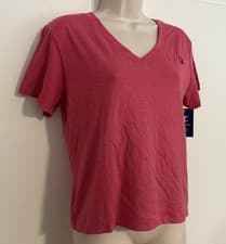 Image of NWT Regular Size XS Pink W/ Logo Champion Brand Athletic Top Basic Tee