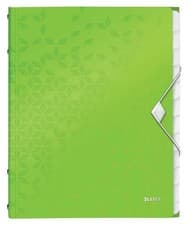 Image of Leitz 46340054 A4 Divider Book, Holds Up to 200 Sheets, Integrated Index with 12