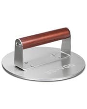 Image of 8.5 Inch Smashed Burger Press Heavy Weight Stainless Steel – Wood Handle