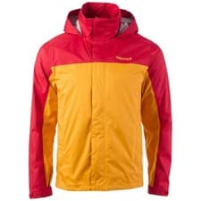 Image of Marmot Mens PreCip Eco Jacket (Team Red/Golden Sun)