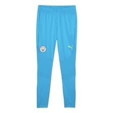 Image of Men's Football Training Pants Blue 2024-2025 Man City Soccer Sport Trousers