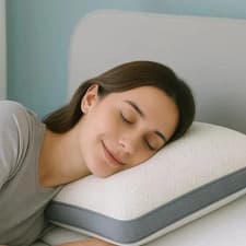 Image of Airflow Memory Foam Pillow For Side Back Sleepers Orthopaedic Neck Back Support