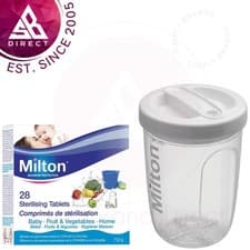 Image of Milton Utensils Solo Travel Steriliser Bottle/Bucket & Sterilising 28 Tablets