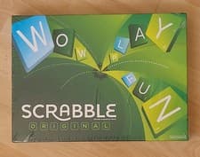 Image of Original Scrabble Board Game by Mattel (2012 Edition) – New & Sealed