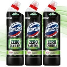 Image of Domestos Zero Limescale Gel Lime 3x 750ml Toilet Cleaner Toilet Clean