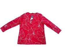 Image of Bonmarche Ladies Soft Touch Red zip neck top Size 16 NWT live life christmas