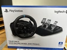 Image of Brand New Logitech G923 PlayStation Version with Pedals and Steering Wheel