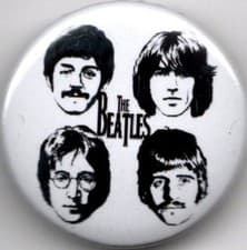 Image of THE BEATLES Pin Button Badge - 25mm - LET IT BE - HELP - JOHN PAUL GEORGE RINGO
