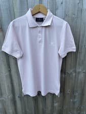 Image of Belstaff Logo Polo Shirt Pale Pink Small Brand New With Tags Casual