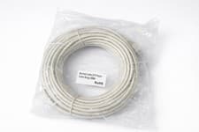Image of 20m Cat5e Shielded Ethernet Cable RJ45 Booted Beige FTP / STP Network Lead