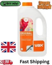 Image of Vax Original 1.5L Carpet Cleaner Solution, Stain Remover Shampoo, Rose Burst Sce