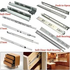 Image of 182-700mm Heavy Duty Drawer Runners Draw Slides Ball Bearing Kitchen Rail Slider