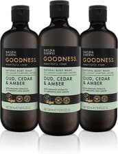 Image of Baylis & Harding Goodness Oud, Cedar and Amber Body Wash, 500 Ml (Pack of 3)