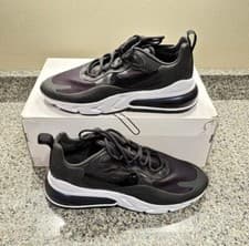 Image of NIKE Air Max 270 React Black White Running Shoes CJ0619-002 Size 7.5W NEW✅