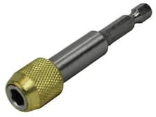 Image of Faithfull Magnetic Stainless Steel Quick-Release Bit Holder - FAISBMBHUNIV
