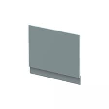 Image of 750mm Edge/Power Straight End Bath Panel & Plinth - Matt Coastal Grey