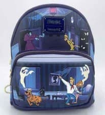Image of Scooby Doo Mini Backpack Loungefly Noctilucent Blue Rare Travel Monster Chase