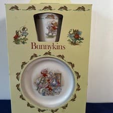 Image of Royal Doulton Bunnykins Three Piece CHILDRENS SET in Original Box