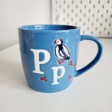 Image of CATH KIDSTON Alphabet MUG P For Puffin RETIRED Design