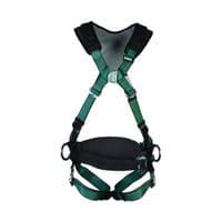 Image of MSA XL V-Form + Back/Chest/Hip D-Ring Bayonet Harness W/W Belt Green Standard