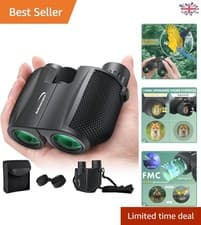 Image of Versatile 10X25 Compact Binoculars with Bak4 Prism - Perfect for Every Explorer