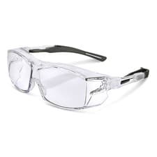 Image of Beeswift H60 Clear Safety Cover Specs Spectacles Glasses Fits Over Prescription