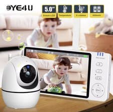 Image of Euro Video Baby Monitor LF2415 With 5'' LCD Screen Night Light Night Vision uk