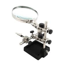 Image of Heavy Duty Hands Free Helping 3rd Hand Magnifier 3.5" Magnifying Glass Soldering