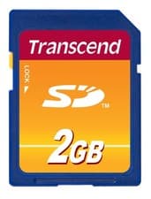 Image of TRANSCEND - 2GB SD CARD (NO ADAPTORS) NEW
