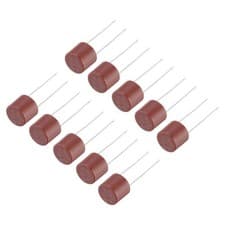 Image of 50Pcs Cylindrical DIP Mounted Miniature Micro Fuse , T3.15A 3.15A 250V, Red
