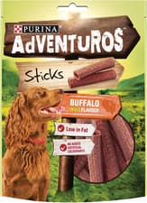 Image of Adventuros Sticks Dog Treats Buffalo Flavour 120G, Pack of 6